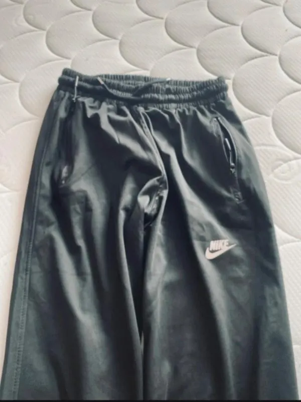 Pantaloni sport Nike S | Negru, Logo, Bumbac - Image 2