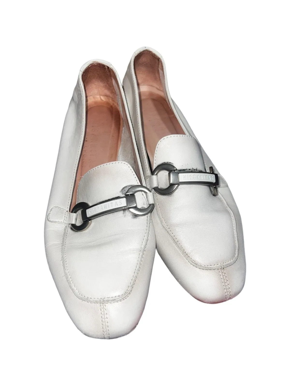Pantofi cu toc mic Hispanitas EU 38 | Bej, Piele naturală