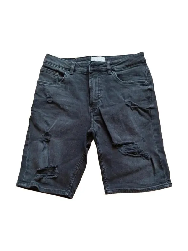 Blugi Pull&Bear EU 40 | Negru, Talie medie, Slim fit, Denim