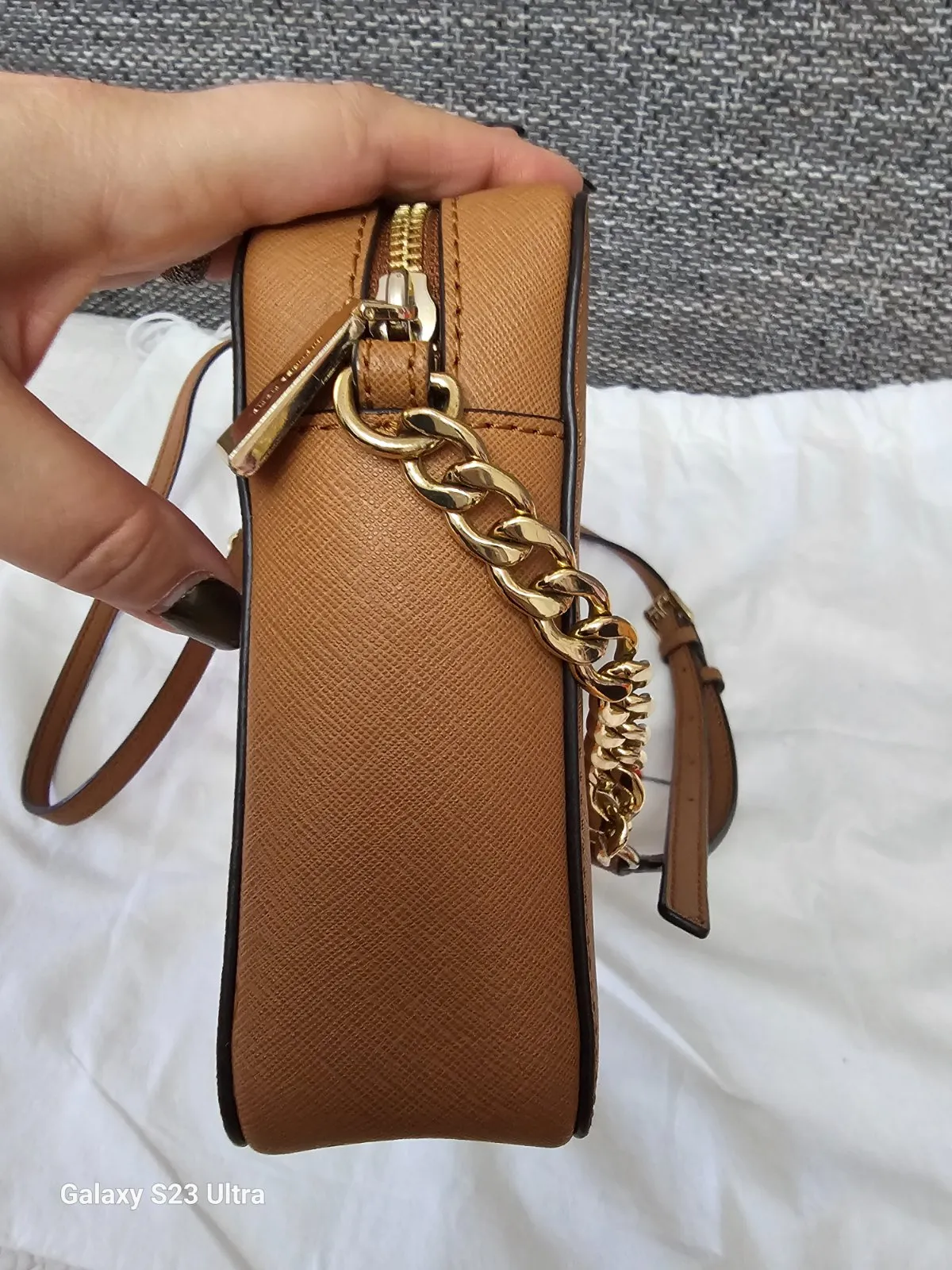 Geantă crossbody Michael Kors | Maro, Piele naturală | Sassy Station
