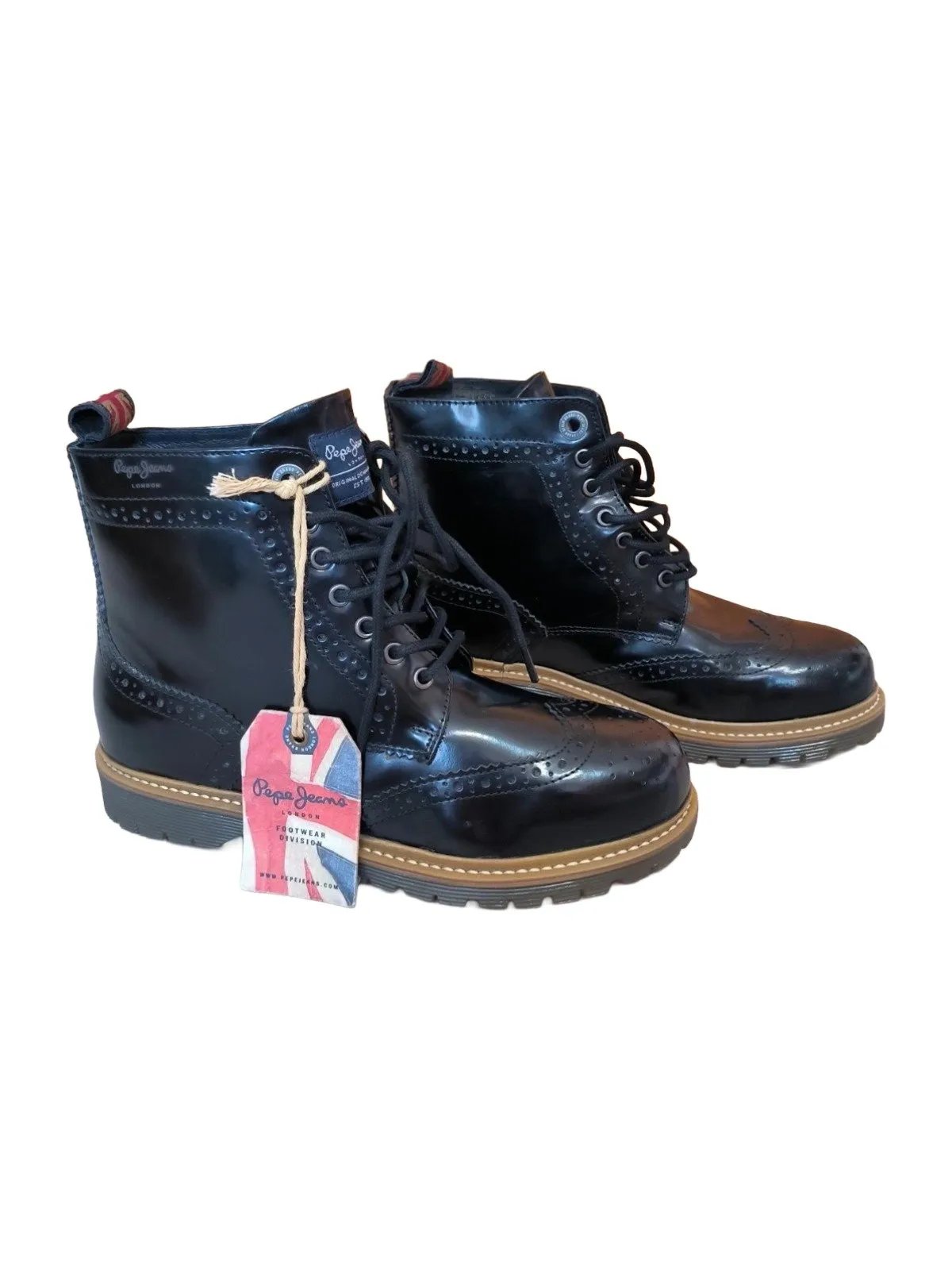 Ghete Pepe Jeans EU 39 | Negru, Poliester