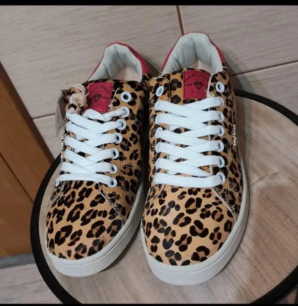 Sneakers Pepe Jeans EU 41 | Auriu, Animal print, Piele ecologică - Image 8