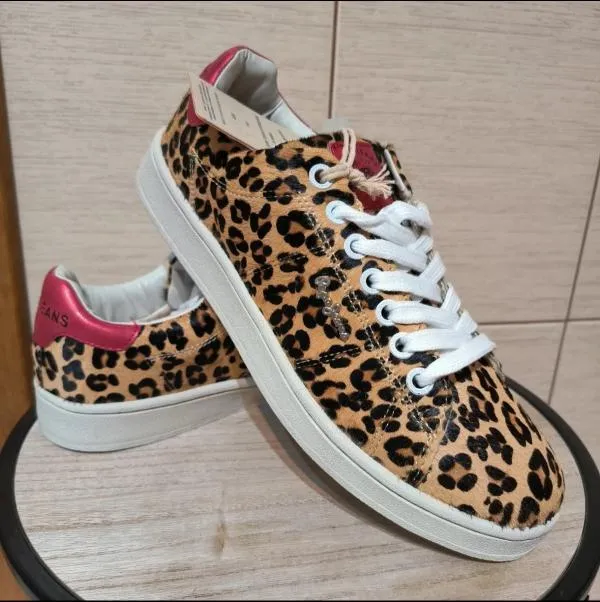 Sneakers Pepe Jeans EU 41 | Auriu, Animal print, Piele ecologică - Image 3
