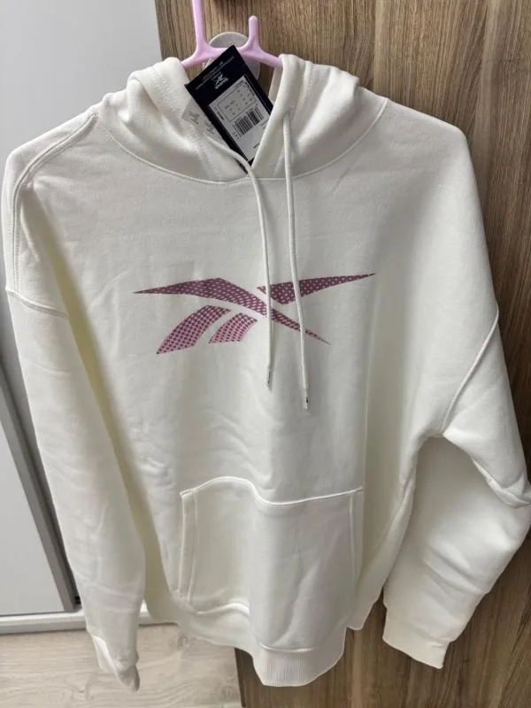 Hanorac sport Reebok M | Alb, Logo - Image 8