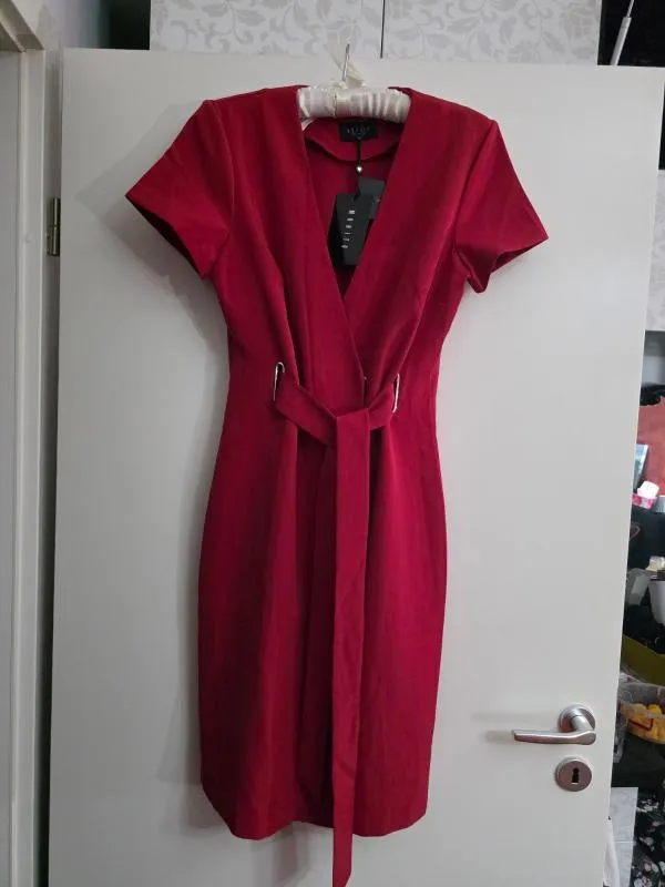 Rochie casual Mohito EU 36 | Roșu, Midi, Mânecă scurtă - Image 5