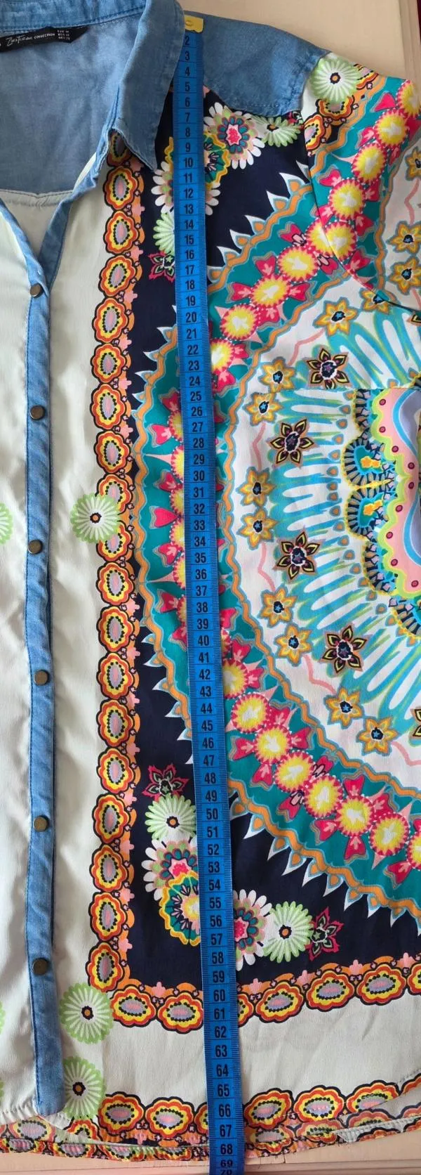 Cămașă Zara M | Multicolor, Normal, Mânecă lungă, Oriental & Paisley - Image 6