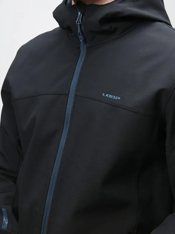 Geacă softshell LOAP LADOR XL | Negru, Cu glugă, Logo - Image 5