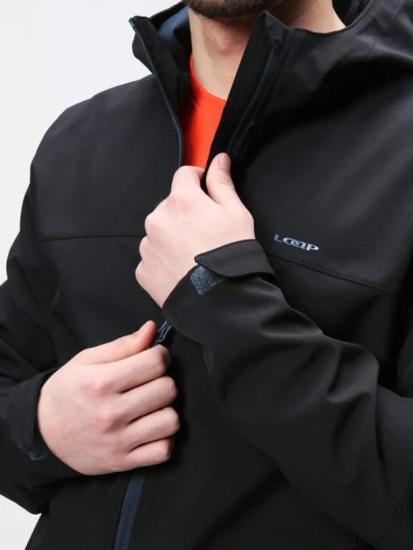 Geacă softshell LOAP LADOR XL | Negru, Cu glugă, Logo - Image 6