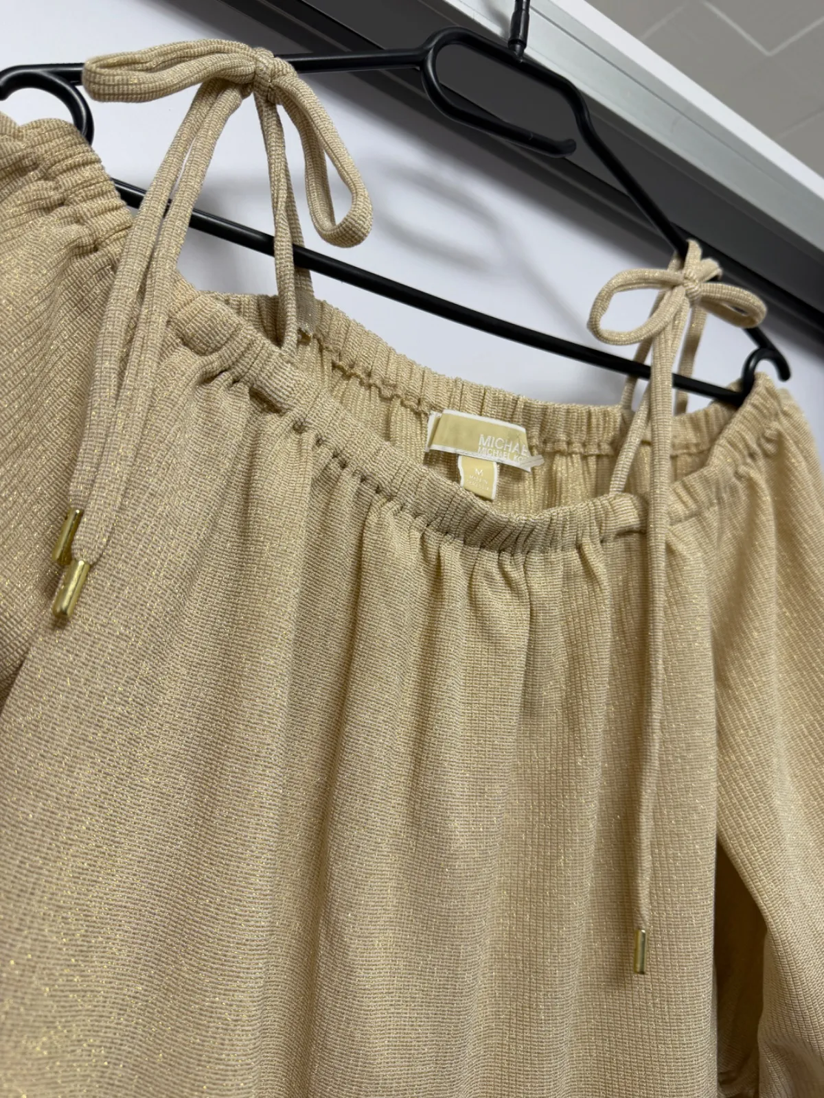 Bluză Michael Kors M | Caramel, Normal, Mânecă trei sferturi, Monocrom, Vâscoză - Image 3