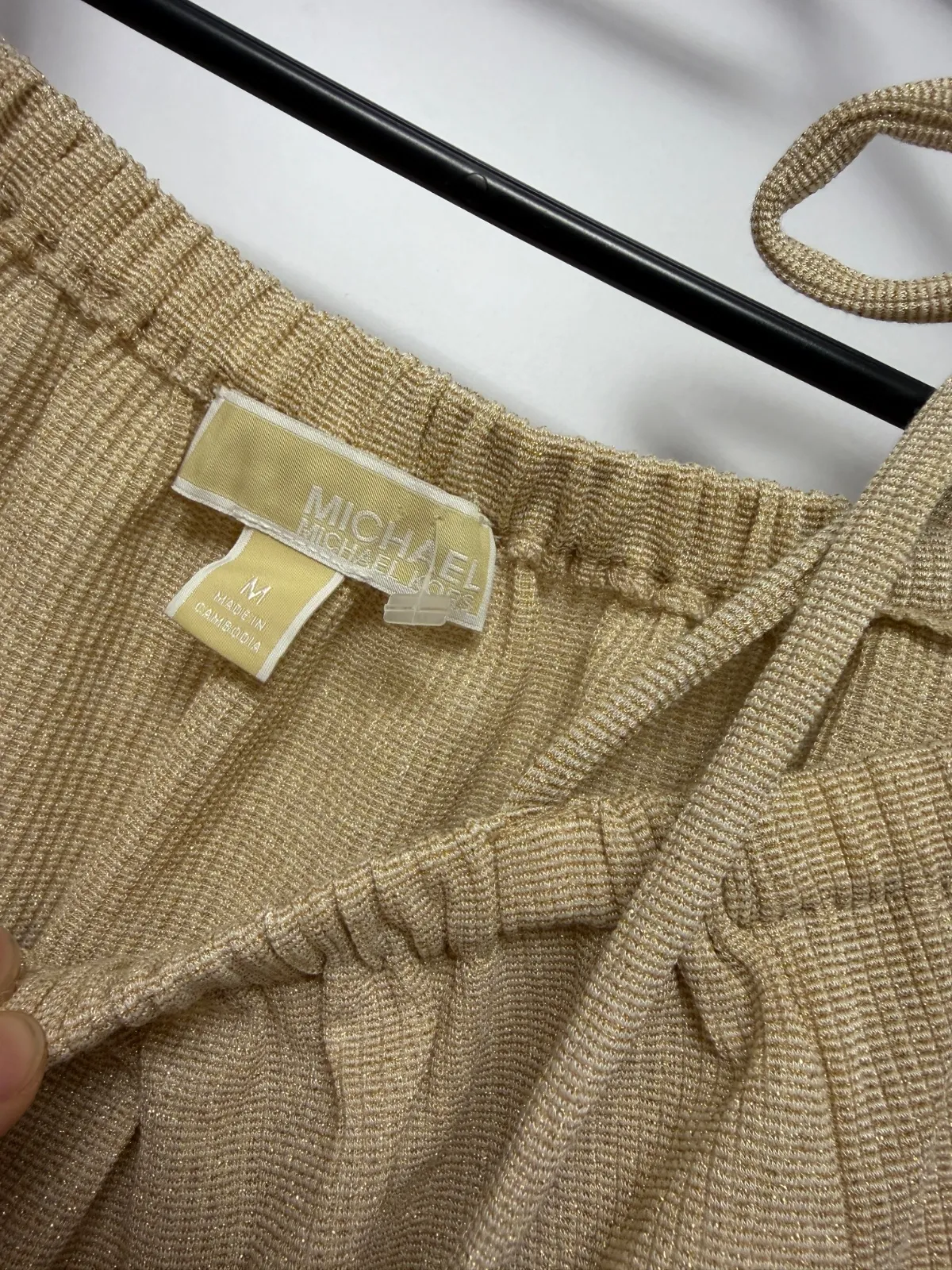 Bluză Michael Kors M | Caramel, Normal, Mânecă trei sferturi, Monocrom, Vâscoză - Image 4
