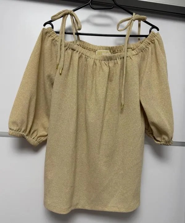 Bluză Michael Kors M | Caramel, Normal, Mânecă trei sferturi, Monocrom, Vâscoză - Image 12