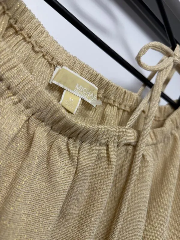 Bluză Michael Kors M | Caramel, Normal, Mânecă trei sferturi, Monocrom, Vâscoză - Image 6