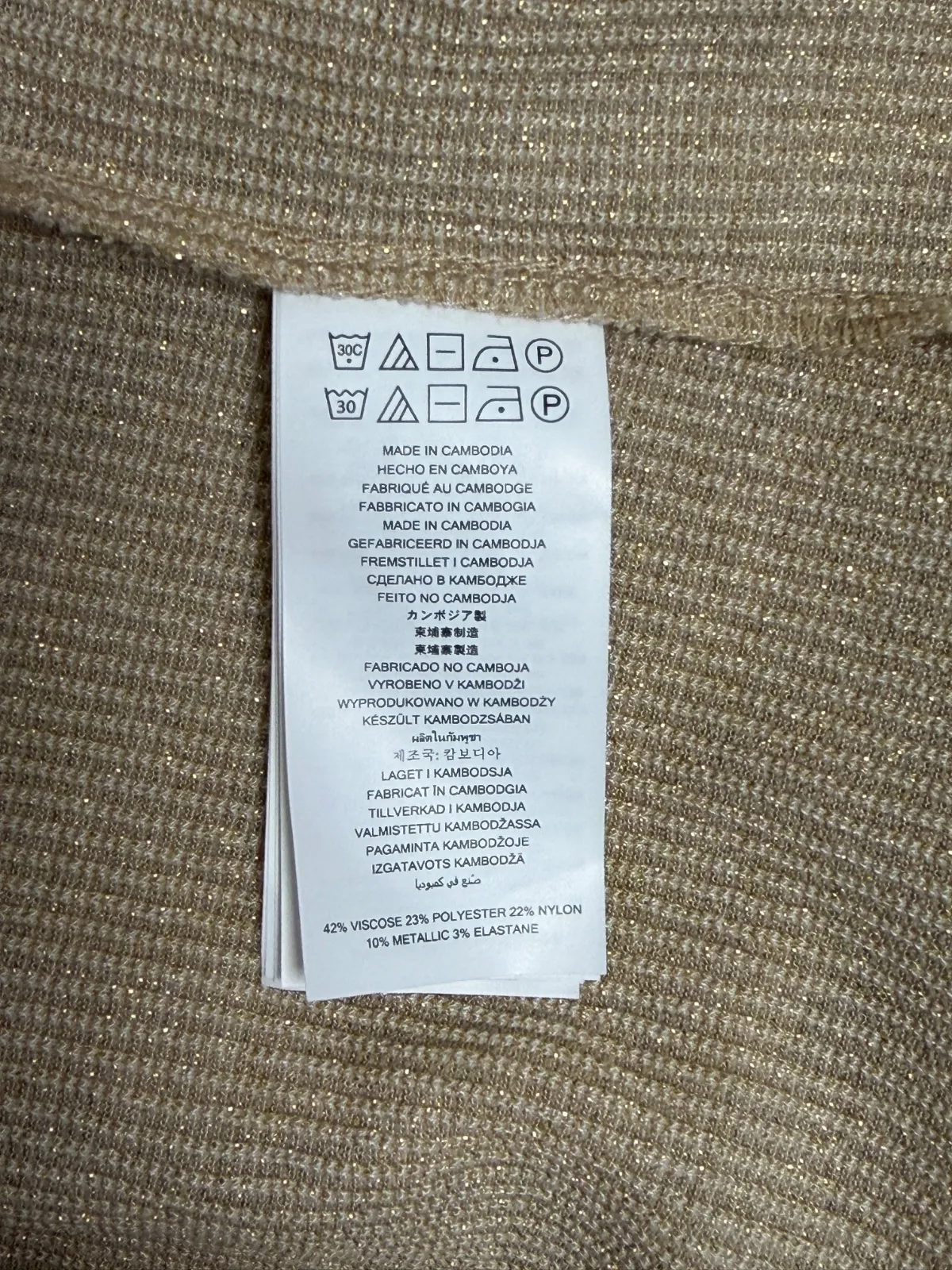 Bluză Michael Kors M | Caramel, Normal, Mânecă trei sferturi, Monocrom, Vâscoză - Image 8
