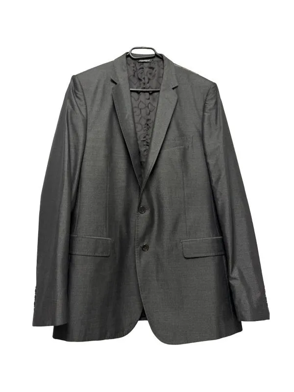 Sacou de costum Dolce & Gabbana EU 54 | Gri, Monocrom, Mătase