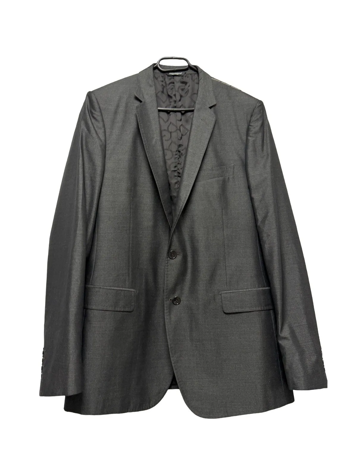 Sacou de costum Dolce & Gabbana EU 54 | Gri, Monocrom, Mătase