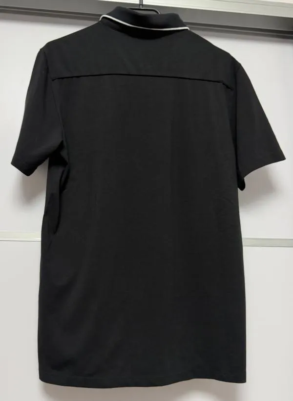 Tricou polo Armani Exchange S | Negru, Monocrom, Bumbac - Image 3