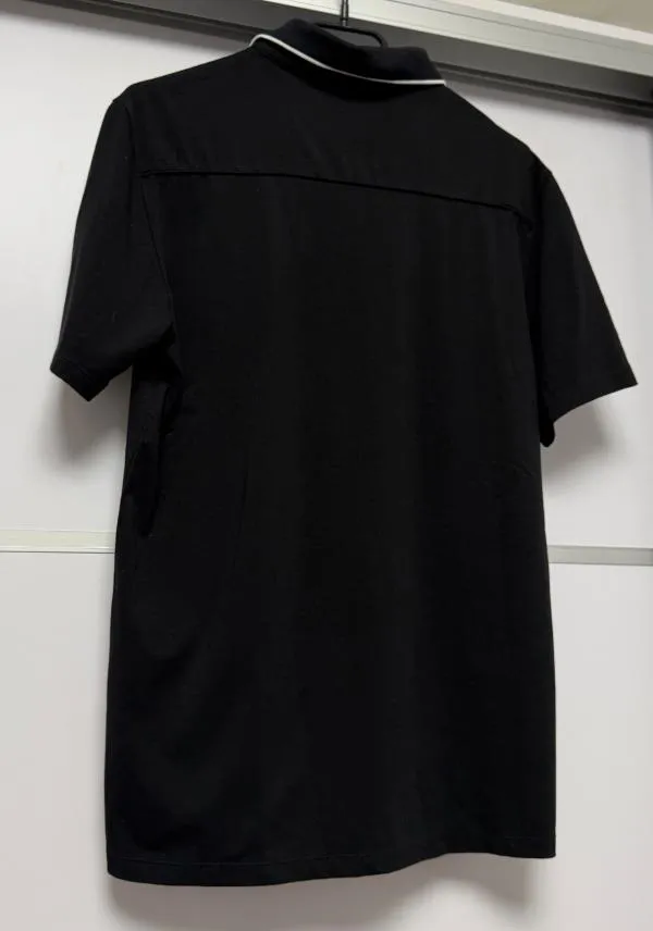 Tricou polo Armani Exchange S | Negru, Monocrom, Bumbac - Image 4