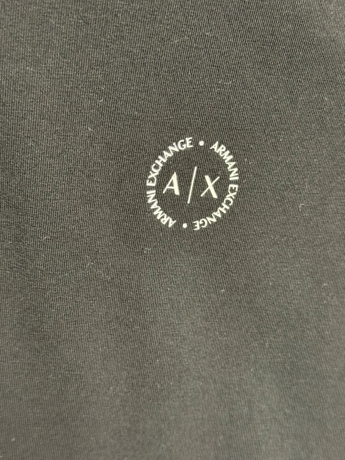 Tricou polo Armani Exchange S | Negru, Monocrom, Bumbac - Image 7