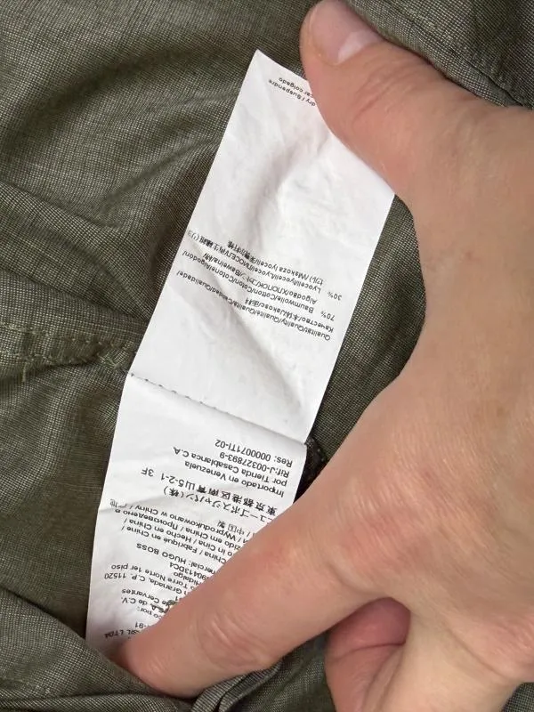 Cămașă Hugo Boss L | Khaki, Normal, Monocrom, Liocel - Image 12