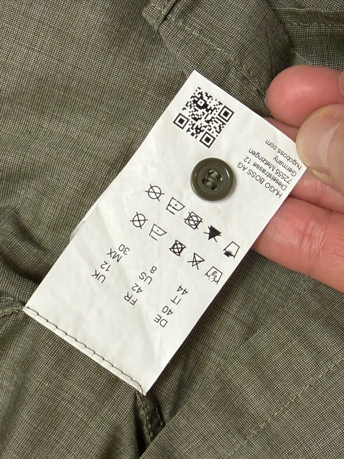 Cămașă Hugo Boss L | Khaki, Normal, Monocrom, Liocel - Image 8