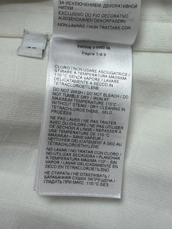 Jachetă Bottega Veneta EU 42 | Alb, Fără glugă, Monocrom, Poliamidă - Image 11