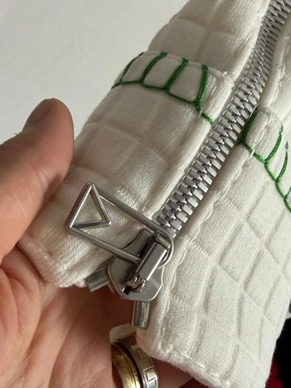 Jachetă Bottega Veneta EU 42 | Alb, Fără glugă, Monocrom, Poliamidă - Image 5