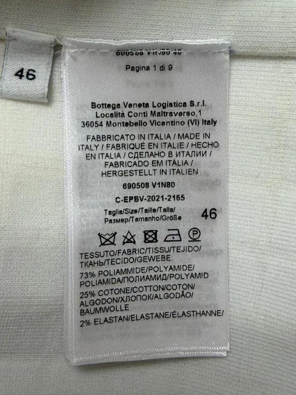 Jachetă Bottega Veneta EU 42 | Alb, Fără glugă, Monocrom, Poliamidă - Image 8