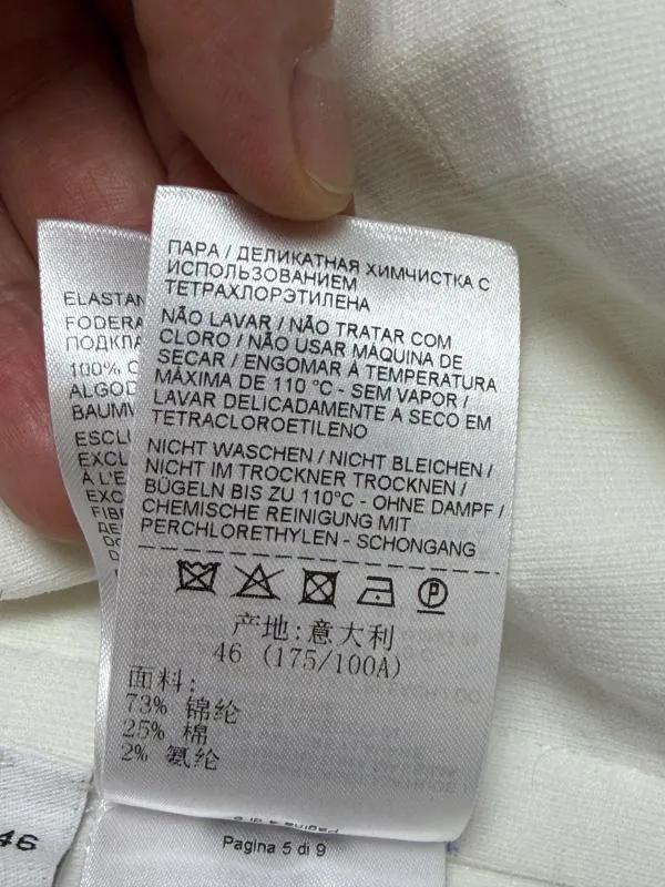 Jachetă Bottega Veneta EU 42 | Alb, Fără glugă, Monocrom, Poliamidă - Image 10