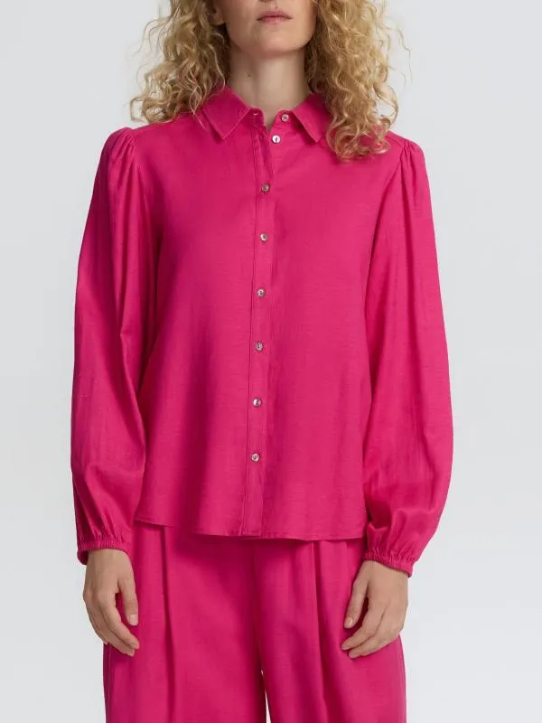 Cămașă Reserved L | Fuchsia, Normal, Mânecă lungă, Monocrom, In - Image 3