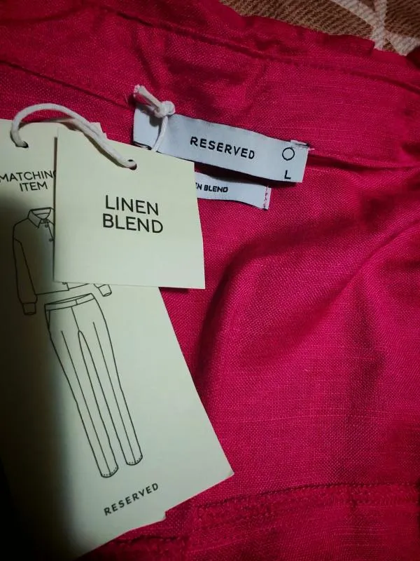 Cămașă Reserved L | Fuchsia, Normal, Mânecă lungă, Monocrom, In - Image 7