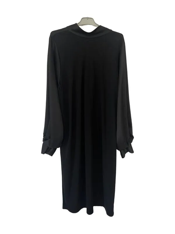 Rochie de seară Zara L | Negru, Midi, Mânecă lungă, Poliester