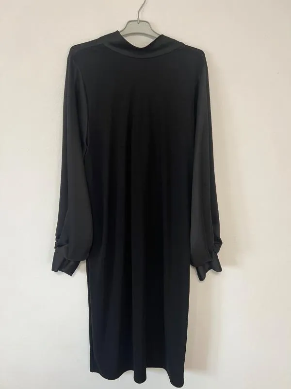 Rochie de seară Zara L | Negru, Midi, Mânecă lungă, Poliester - Image 3