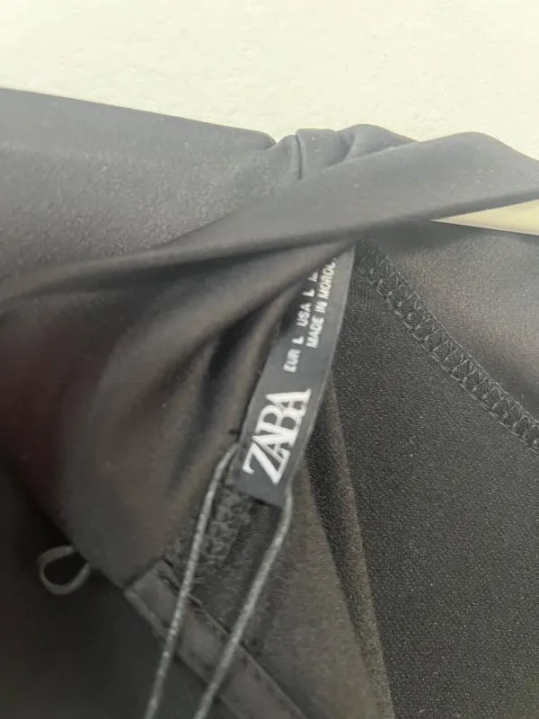 Rochie de seară Zara L | Negru, Midi, Mânecă lungă, Poliester - Image 6