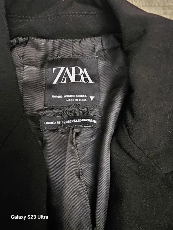 Sacou Zara XS | Negru - Image 8