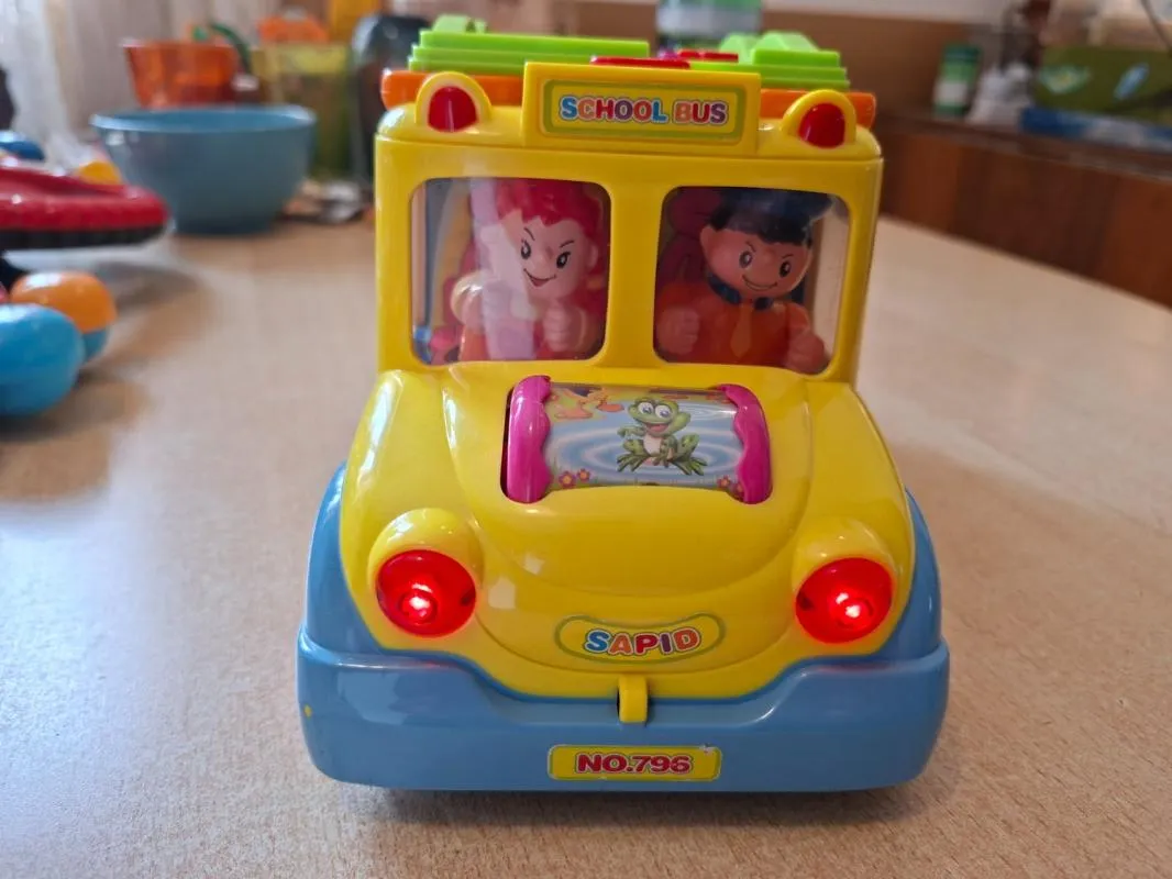 Jucărie educativă autobuz școlar cu lumini, sunete și mișcare 3 - 4 ani | Multicolor - Image 7