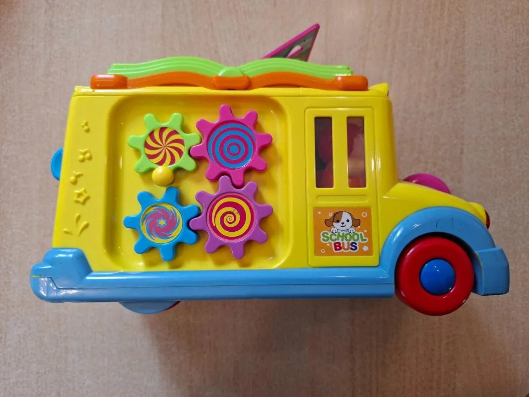Jucărie educativă autobuz școlar cu lumini, sunete și mișcare 3 - 4 ani | Multicolor - Image 2