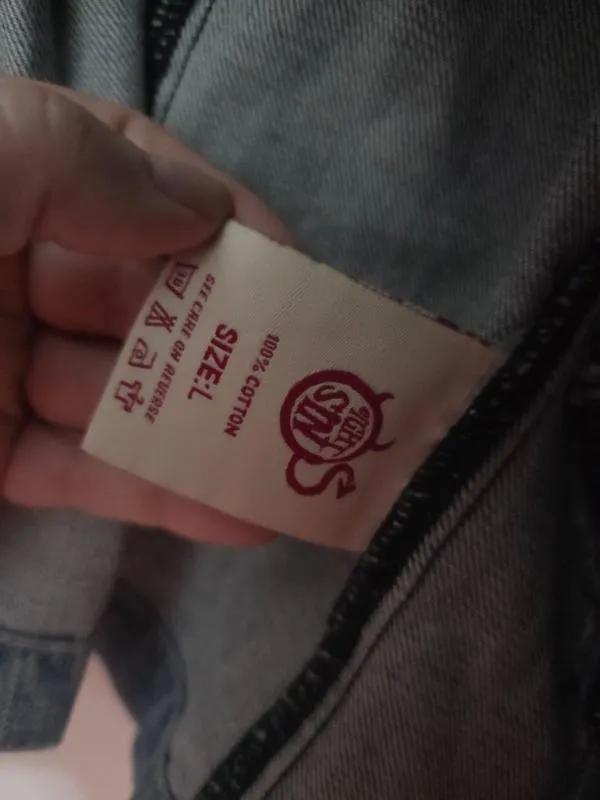 Geacă din denim Tgh sin M | Bleu, Fără glugă, Bumbac - Image 5
