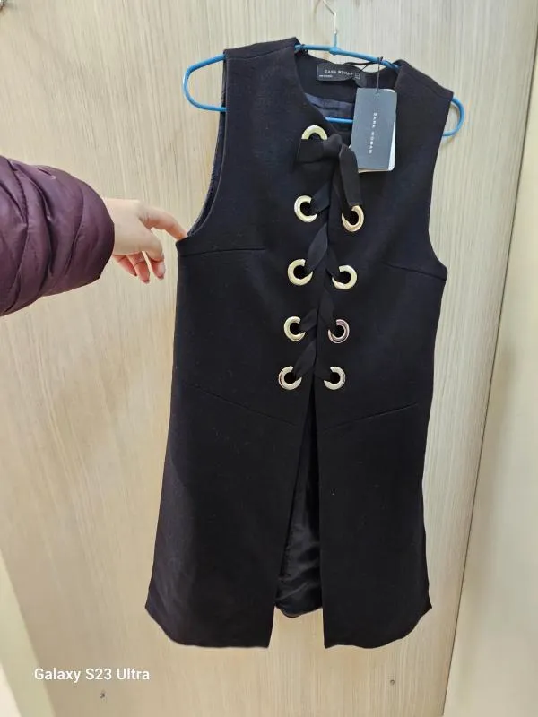 Vestă Zara S | Negru, Fără glugă - Image 5