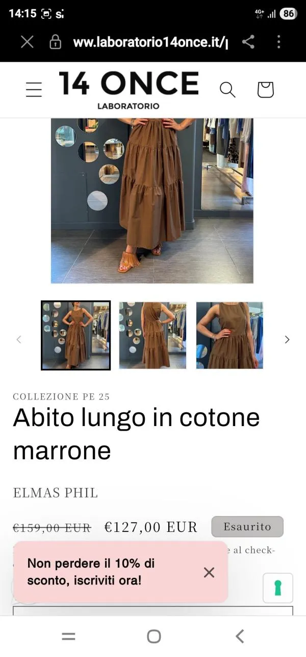 Rochie casual Elmas Phil M | Maro, Maxi, Fără mâneci - Image 9