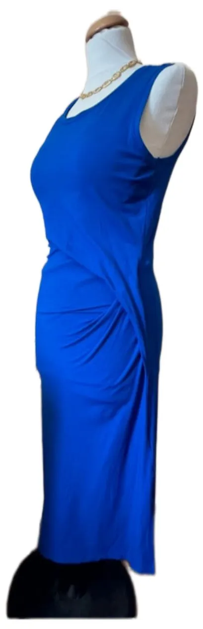 Rochie casual Michael Kors XS | Albastru, Midi, Fără mâneci, Drapat - Image 11