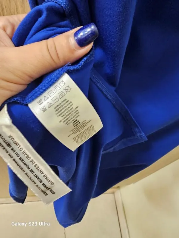 Rochie casual Michael Kors XS | Albastru, Midi, Fără mâneci, Drapat - Image 6