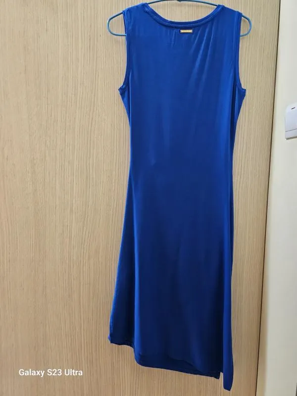 Rochie casual Michael Kors XS | Albastru, Midi, Fără mâneci, Drapat - Image 7