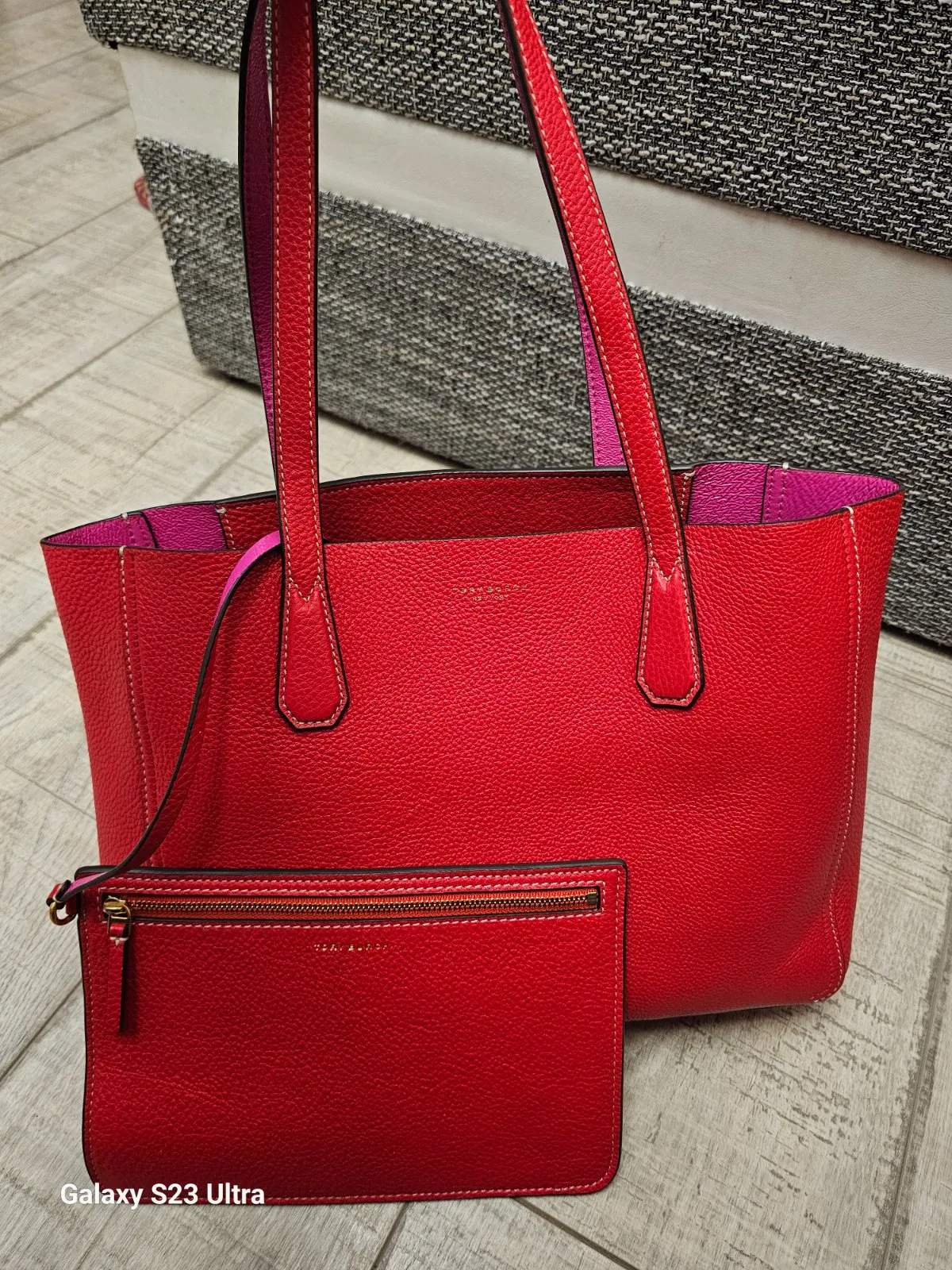 Geantă de mână Tory Burch | Roșu, Piele naturală - Image 2