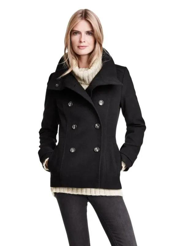 Palton scurt H&M EU 38 | Negru, Fără glugă