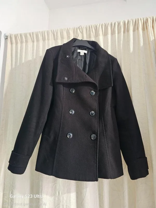 Palton scurt H&M EU 38 | Negru, Fără glugă - Image 2