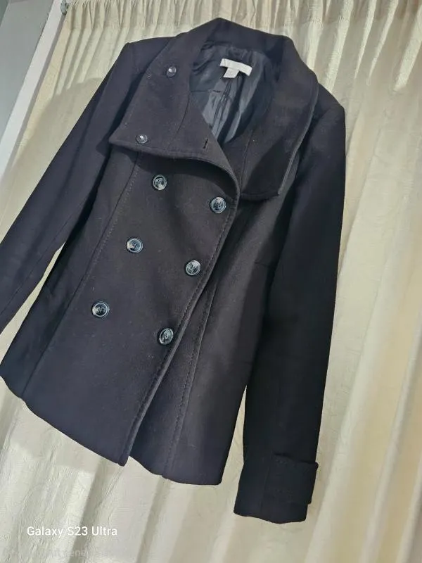 Palton scurt H&M EU 38 | Negru, Fără glugă - Image 4
