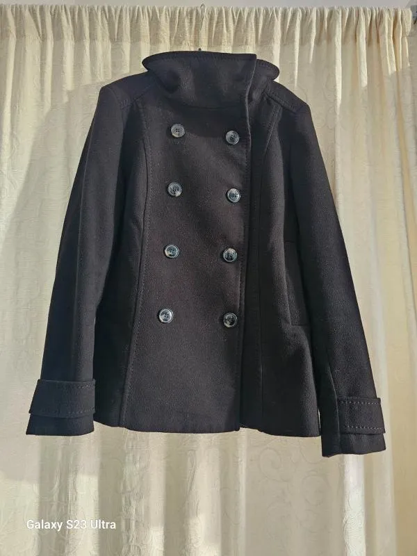 Palton scurt H&M EU 38 | Negru, Fără glugă - Image 6