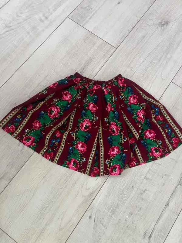 Fustă Fete | Burgundy - Image 2