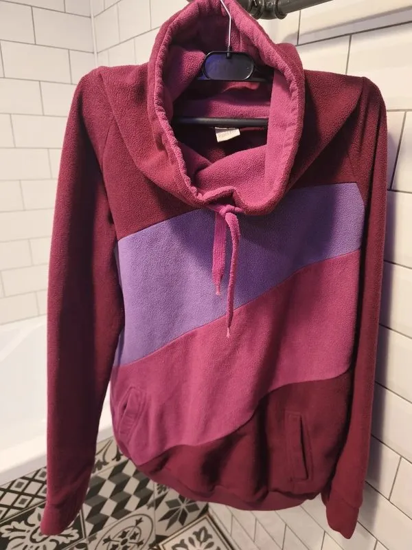 Hanorac Epister EU 38 | Burgundy, Normal, Mânecă lungă, Abstract & Color Block - Image 2