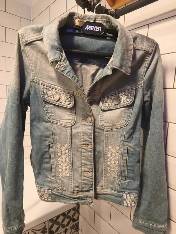 Geacă din denim Comptoir des Cotonniers XS | Bleu, Fără glugă, Denim - Image 5